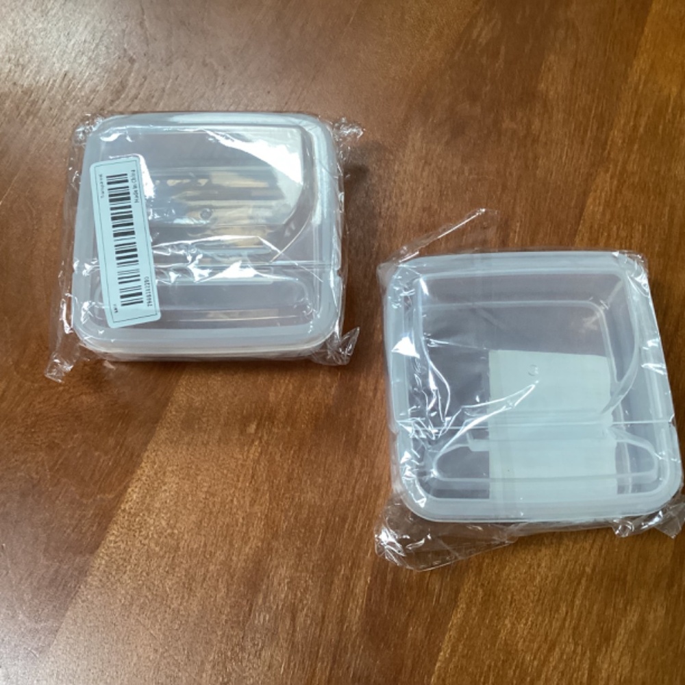 Clear Plastic Stackable Containers Bundle New - Picture 8 of 12